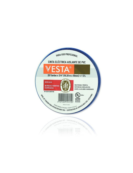 Cinta Aislante  Azul Rollo de 18 metros