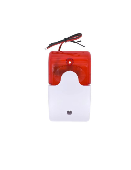 Sirena Estroboscopica 12V 110dB, roja