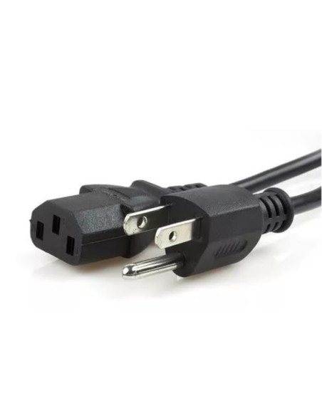 Cable de Poder  3x18 AWG de 1.5m, Polo a Tierra