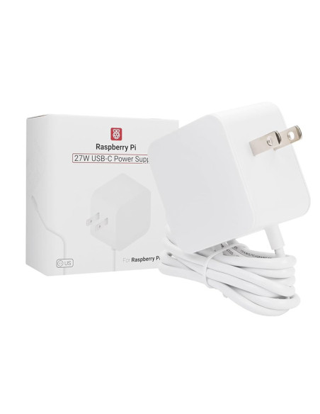 Fuente de Alimentacion  5V 27W Tipo C, Adaptador oficial Raspberry Pi 5