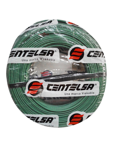 Cable Vehicular Centelsa 16AWG 100% cobre, Verde