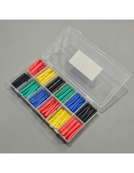 Kit de tubos termoencogibles para aislamiento eléctrico colores surtidos 200pcs