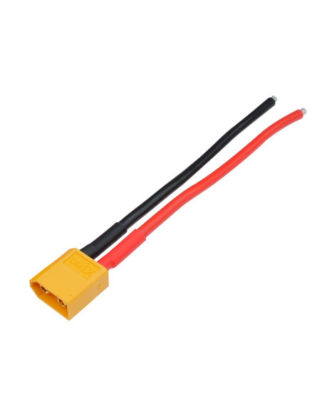 Conector XT60 Macho con cable Siliconado 14AWG, 10cm