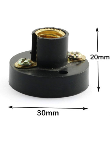 Plafón Plástico  E10 Para Bombillo, Roseta