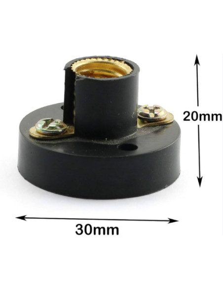 Plafón Plástico  E10 Para Bombillo, Roseta