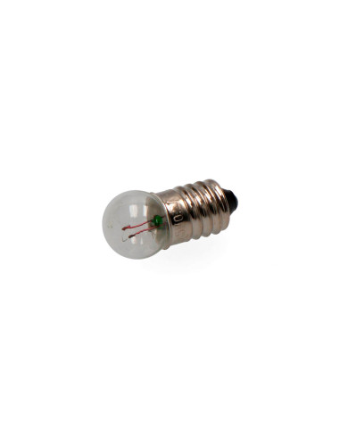 Bombillo en vidrio de 3v a 6v, rosca E10