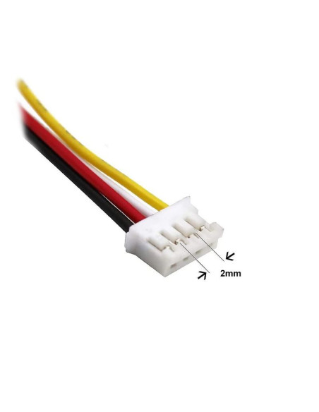 Conector Aereo JST-PH 2.0mm 4 Pines, 10cm Hembra