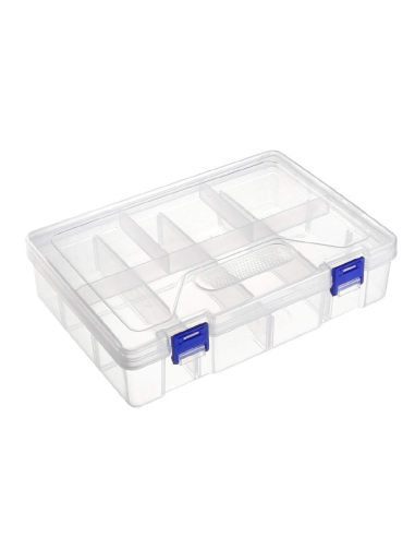 Caja Plástica Organizadora para Componentes Electrónicos y Arduino (22.5x15.5x6cm)