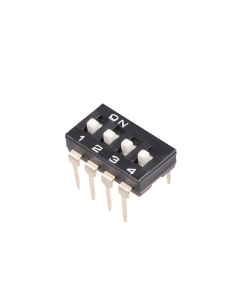 Dip Switch 4 Canales Tipo IC para Protoboard | Dualtronica