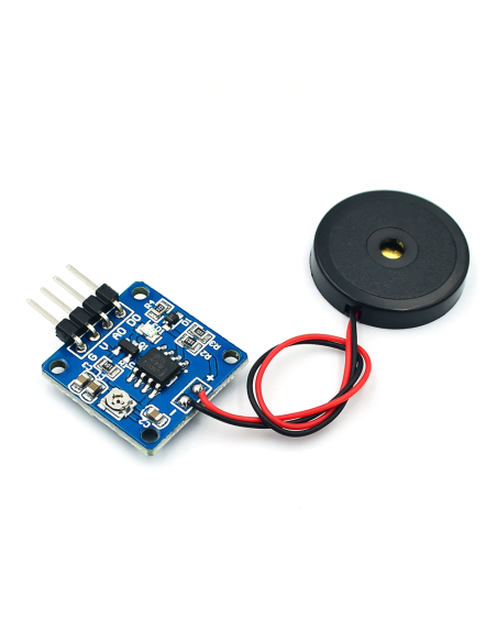 Módulo sensor de vibración piezoeléctrico con comparador LM393 para electrónica