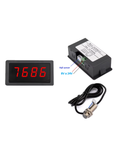 Tacómetro digital con sensor Hall NPN Dualtronica