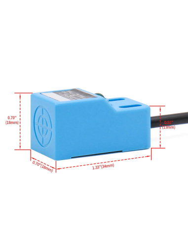Sensor de Proximidad Inductivo SN04-P PNP NO | 10-30V DC - Dualtronica