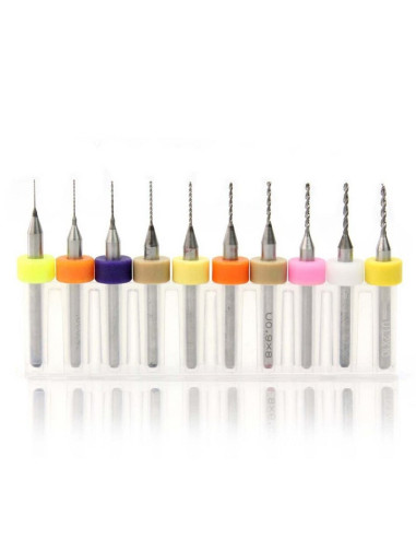 JUEGO DE BROCAS 0.3-1.2MM PCB ACERO RAPIDO