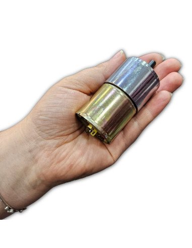 Motorreductor 12V 12RPM, 30Kg.Cm Piñonera Metálica