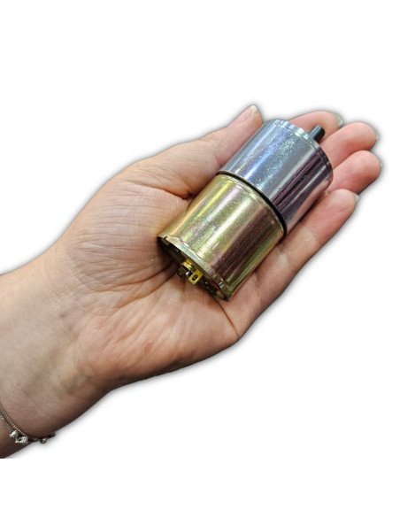 Motorreductor 12V 12RPM, 30Kg.Cm Piñonera Metálica