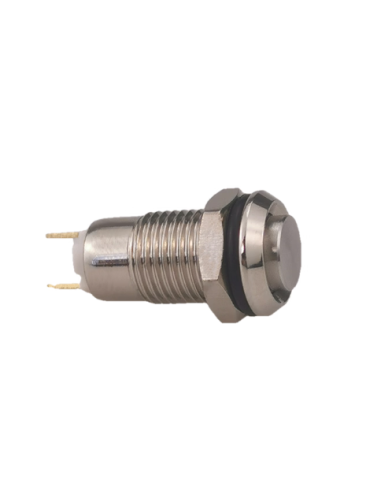 Pulsador metálico N/A 12mm 5A 125V