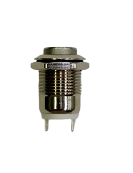 Pulsador metálico N/A 12mm 5A 125V