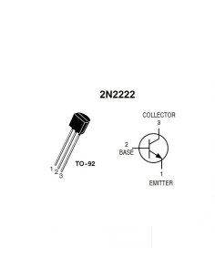 Transistor NPN 2N2222 TO-92 | Switching y Amplificación 2