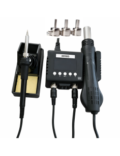 Estación de Soldadura 8898D (2 en 1) Cautín + Aire 750W | Dualtronica