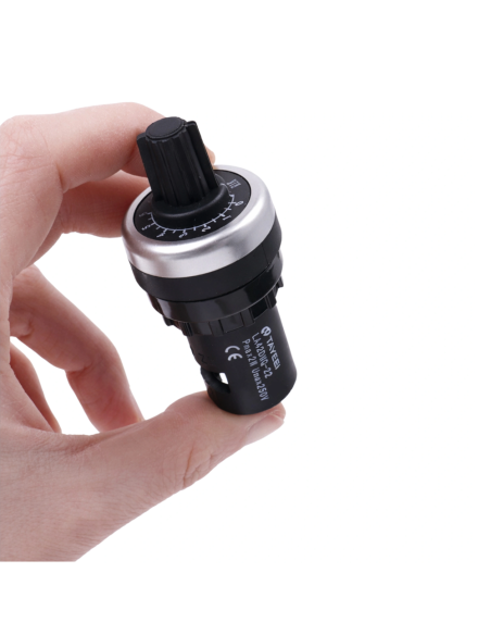 Potenciómetro Industrial 10K Ohm LA42DWQ-22 | Montaje 22mm IP65