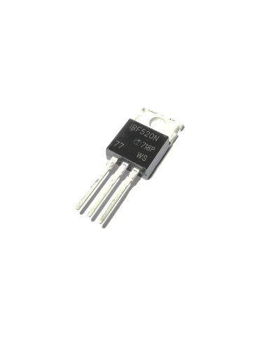 Mosfet IRF520 Canal N TO-220 - Transistor de Potencia para Arduino | Dualtronica