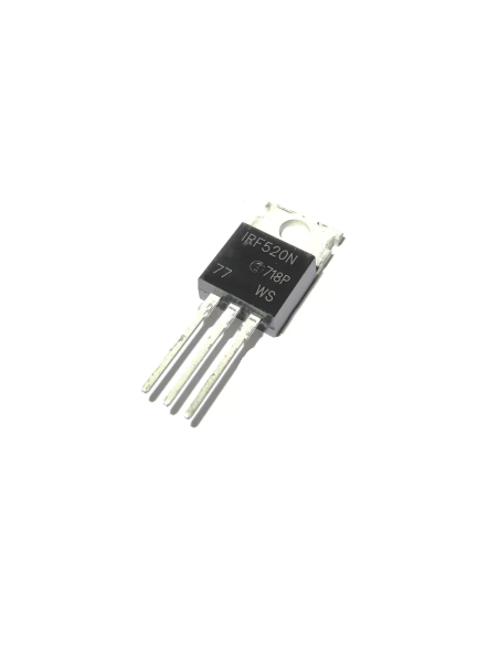 Mosfet IRF520 Canal N TO-220 - Transistor de Potencia para Arduino | Dualtronica